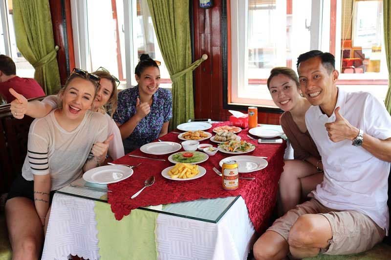 Seafood Lunch on Cruise in Halong bay